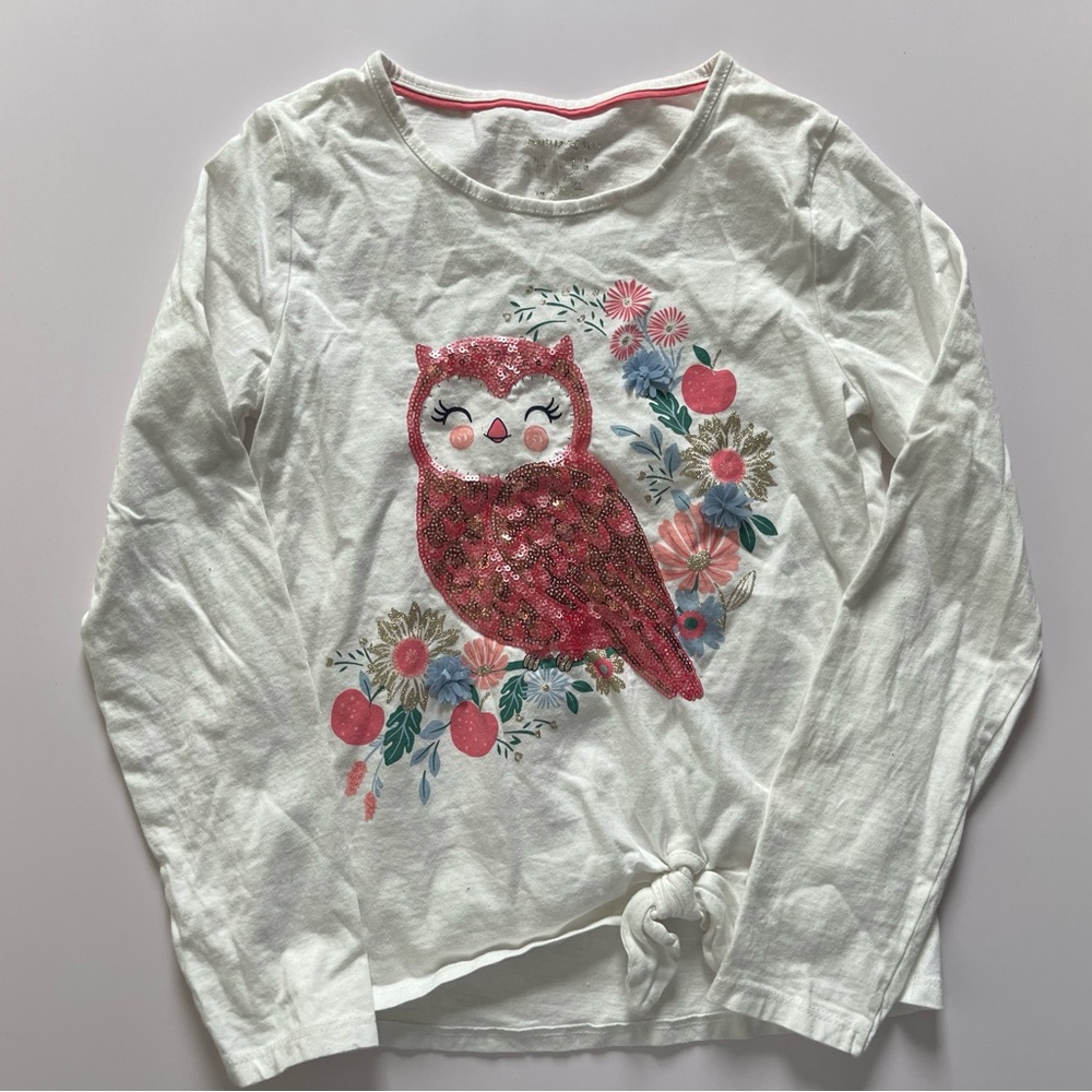 Cynthia Rowley Red and White Long Sleeve Tee